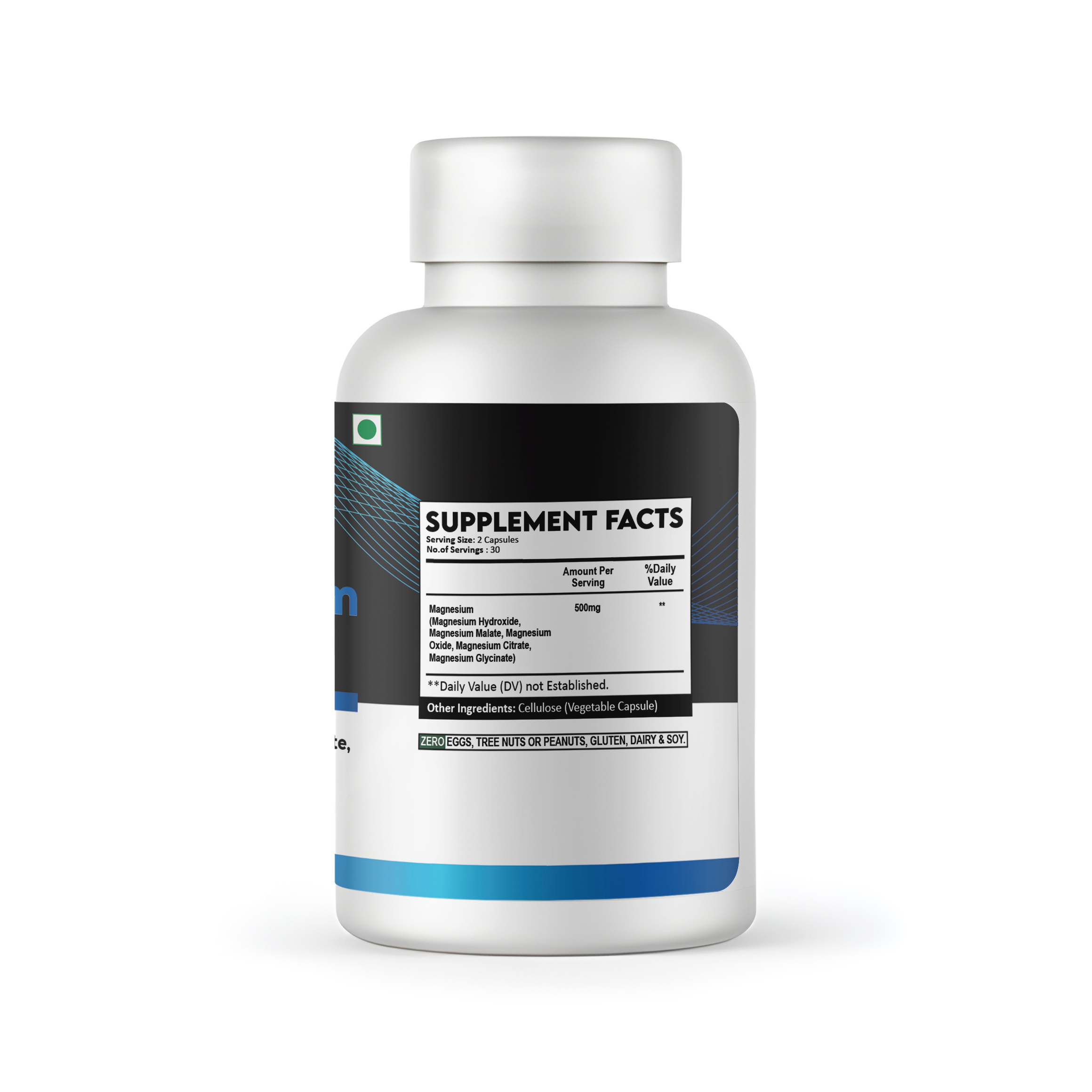 charmsveda 5 in 1 magnesium capsules 500mg | hydroxide, malate, oxide, citrate & glycinate | 60 capsules charmsveda 5 in 1 magnesium capsules 500mg | hydroxide, malate, oxide, citrate & glycinate | 60 capsules