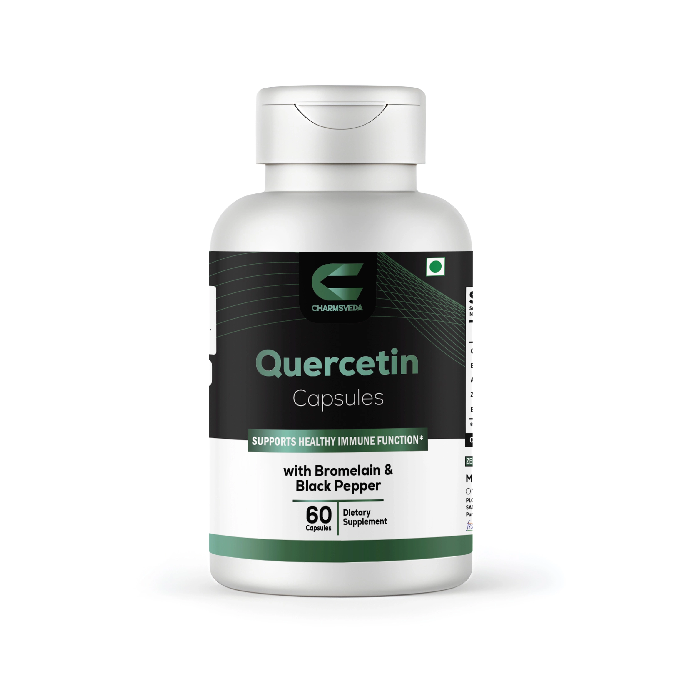 charmsveda quercetin capsules with bromelain – supports healthy immune function | 60 capsules charmsveda quercetin capsules with bromelain – supports healthy immune function | 60 capsules